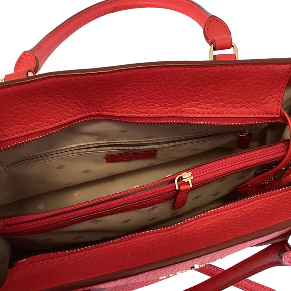 Kate Spade New York Leather Satchel "Stoplight" Large w/Shoulder Strap - Picture 12 of 12